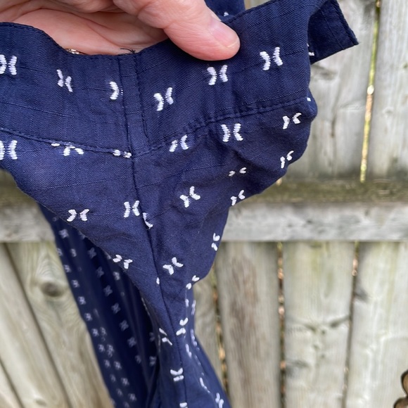 Madewell V-Neck Dolman-Sleeve Mini Dress in Textured Dot M - Picture 10 of 14